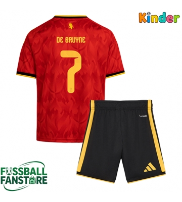 Belgien Kevin De Bruyne #7 Replik Heimtrikot Kinder WM 2026 Kurzarm (+ Kurze Hosen)